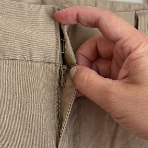 GAP Women’s wide leg chino classic Khaki stretch size 8 EUC work casual vintage - Picture 5 of 10